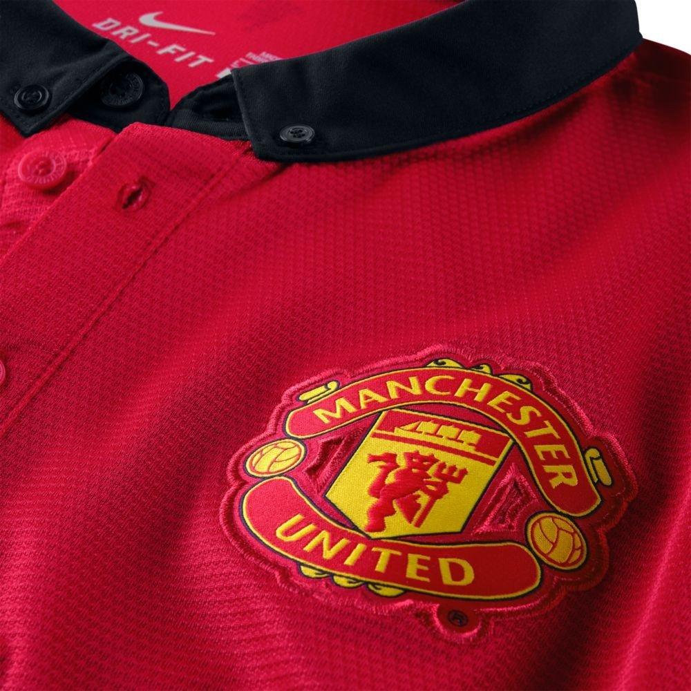 Nike Manchester United Fan Edition Letter Print Casual Short Sleeve T-Shirt Men Tops Red 532837-624