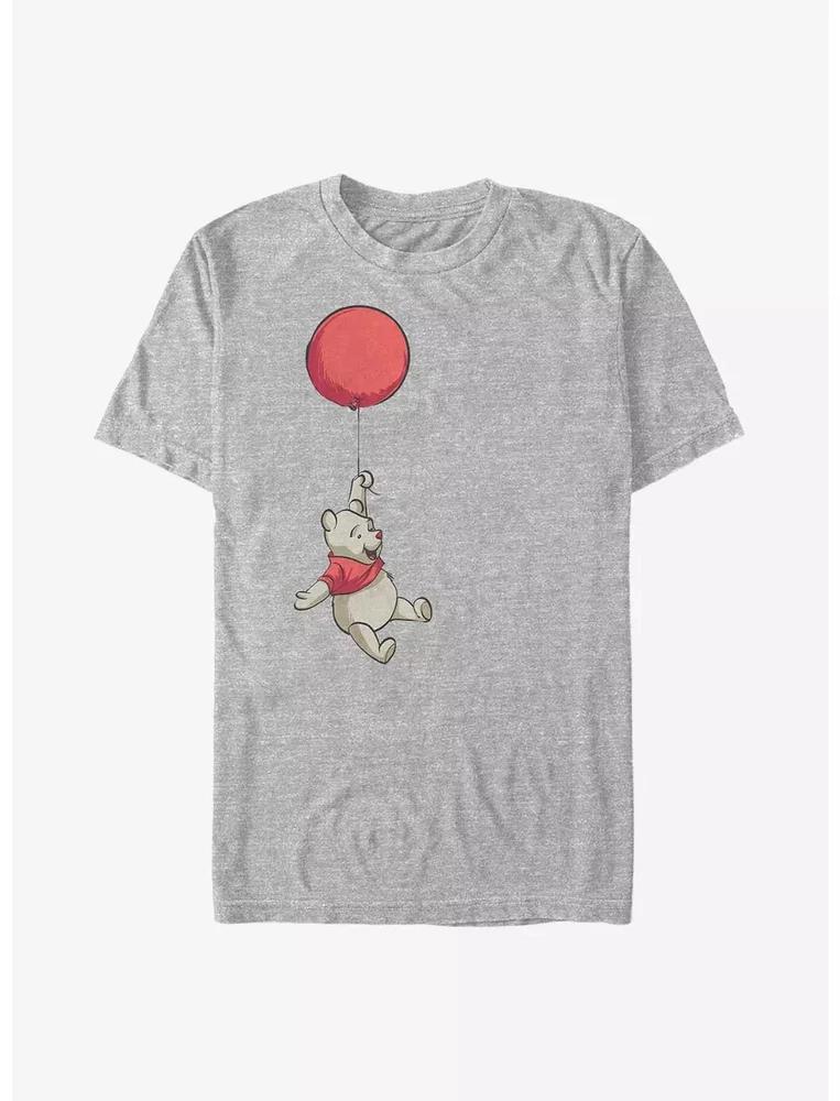 Winnie The Pooh Balloon Winnie Tshirt Sport Gray S