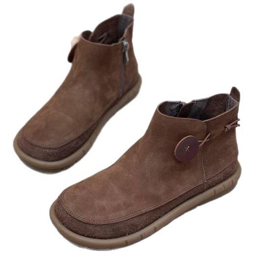 Ručně vyráběné dámské boty podzimní martensky ležérní kotníkové boty kotníkové boty dámské univerzální super zahraniční styl univerzální měkká podrážka jednoboty