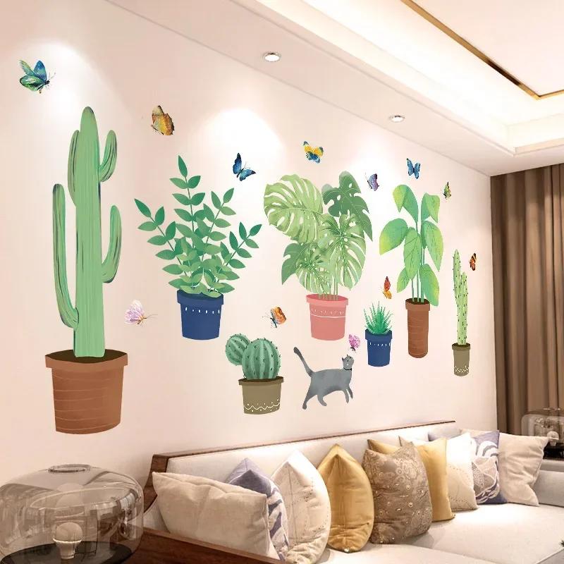 DIY Living Room Wall Stickers Decor Self-adhesive Flowers Butterfly Wall Decals Mural Bedroom Home Decorations 2026 Christmas