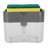 Portable Soap Dispenser Manual Liquid Container Soap Organizer Hand Press Liquid Box for KitchenGrey