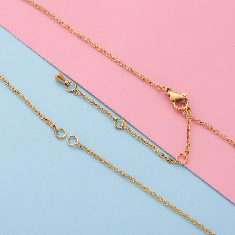 18k Vacuum Electroplated Stainless Steel Necklace Chain - DIY Jewelry Accessories