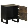 VidaXL Bedside Table Black 40x33x46 Cm Solid Mango Wood, Side Table, Bedside Cabinet, Side Table for 4017680