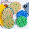 19-Hole Silicone Suction Cup Phone Holder & Power Bank Adhesive Sticker