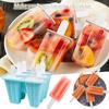 Popsicle Molds Silicone 4/6/10 Cavity Popsicle Trays Freezer Homemade Ice Cream Molds BPA Free Ice Pop Easy Release Mold