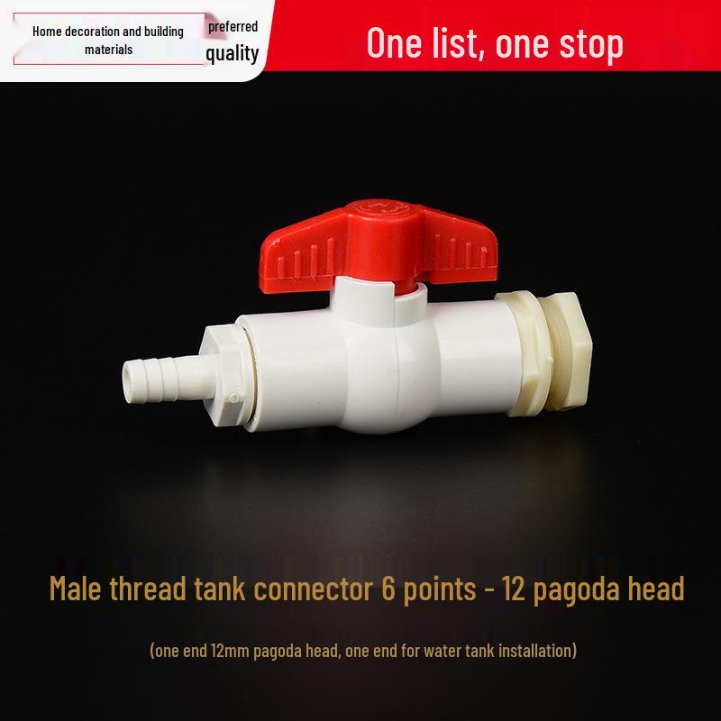 Plastic Water Storage Tank Faucet and Valve Accessories