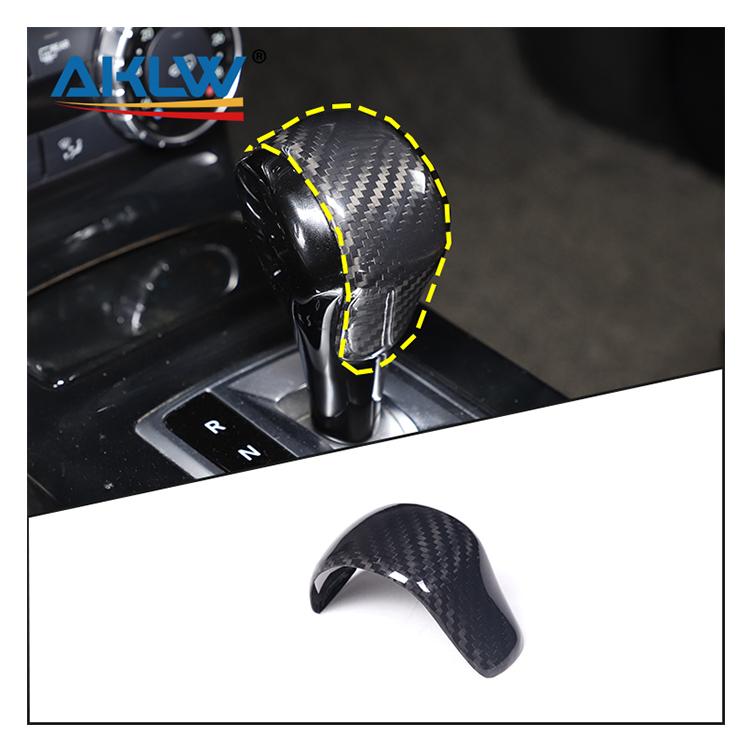 Real Carbon Fiber Interior Accessories Gear Shift Knob Head Decorative Cover Protection for Mercedes Benz G Class W463 2012-2018