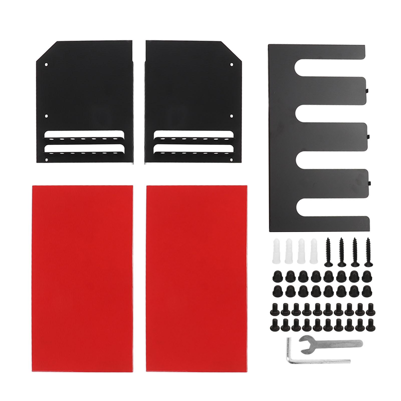 

Органайзер для электроинструмента с 4 слотами, железная конструкция, многофункциональный компактный держатель для дрели, настенное крепление для красный