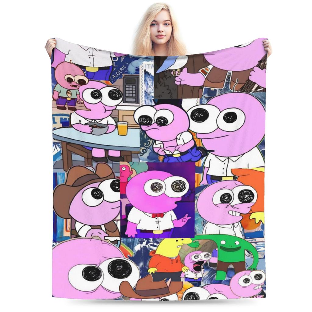 glep smiling friends Gift Blanket For Men Women Warm Cozy Fluffy  Throw Blankets for Bed 50x60 Inches Multiple Sizes