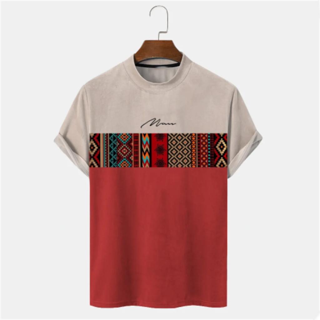 T-shirt da uomo T-shirt sportive per uomo Abbigliamento Top estivi Stampati in 3D Manica corta Outdoor Casual Oversize Maglietta da corsa per uomo
