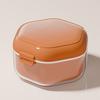 1pc Portable Easy-to-Clean Dental Retainer Case - Durable Travel and Daily Use Denture Storage Box for Orthodontic Braces, Ideal for False Teeth Care