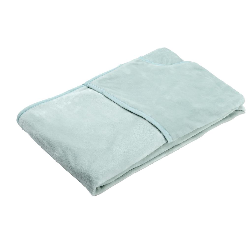 Nishikawa 2-in-1 Blanket Duvet Cover SLEEPure Green Single Washable Soft Flannel Light Newmeyer Fleece Warm Winter Comforter Bedding Case