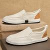 ****** 2025 linen men's shoes summer lazy one pedal fisherman s**t-soled leisure old ******* cloth shoes men