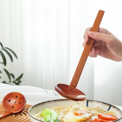 Japanese Style Ramen Spoon Long Handle Wooden Spoon Eating Noodles Big Soup Spoon Household Serving Soup Korean Spoon