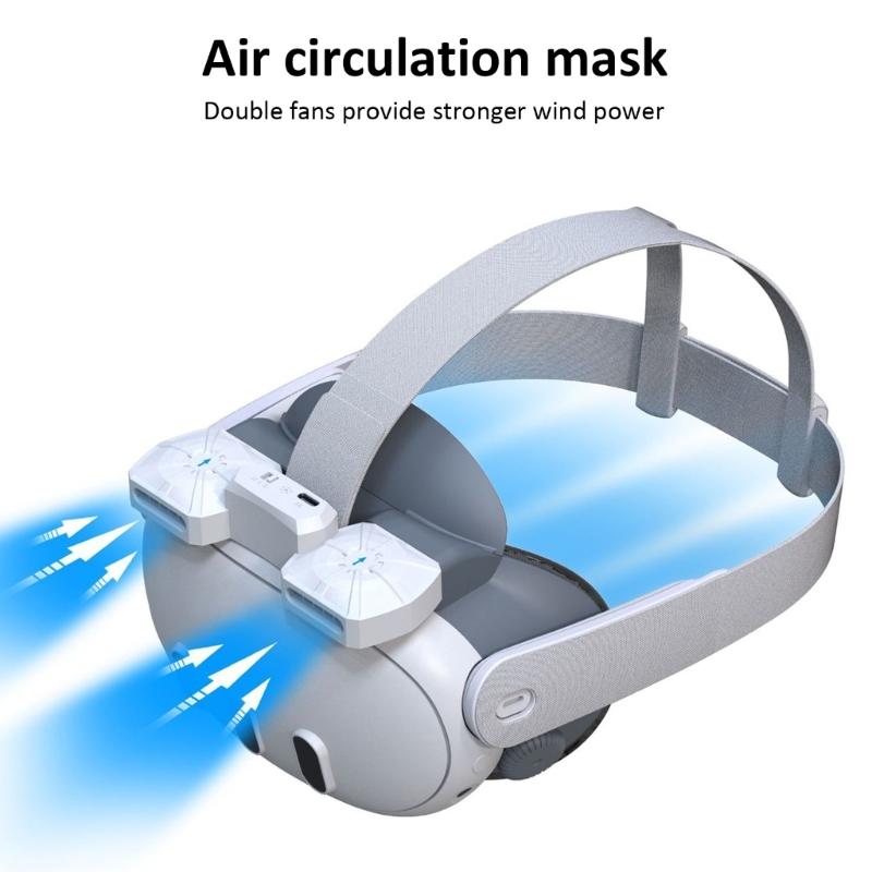 Air Circulation Cooling Eye Guard Cover Decompression L Interfaces Cover Breathable for Q 3 VR Accessory