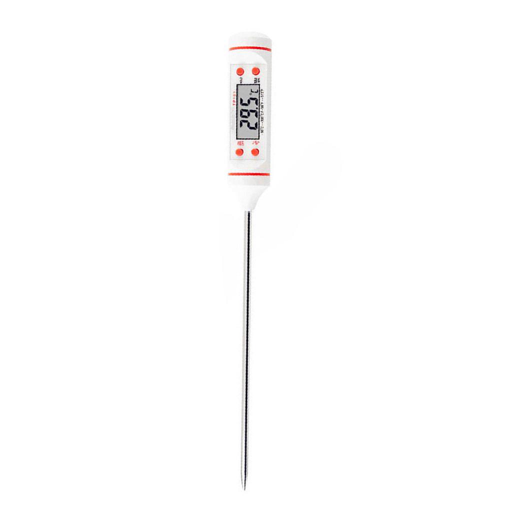 Food Thermometer Household Kitchen Frying Digital Temperature Meter 50-300℃ ℃/℉ Switchable Barbecue Stainless Steel Probe Pen