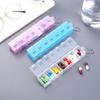 Pill Box Transparent Dustproof Carry Easily Good Sealing High Durability Store Pills PP Material 7 Grids Pill Storage Box Clear Tablets Container for