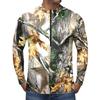 Herren Langarm Fahrradtrikot Atmungsaktiv Schnelltrocknendes Material Halber Reißverschluss Pullover Leichtes Sportshirt für Outdoor-Sportarten