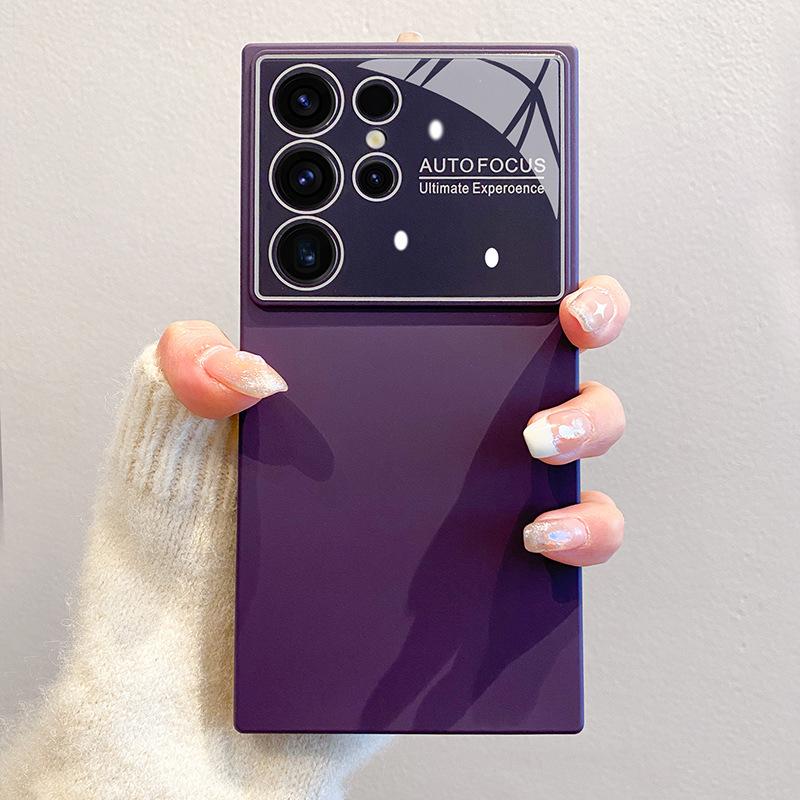 Liquid Silicone Case & Full Lens Film for Samsung S22/S23/S24 Ultra - Anti-Fall