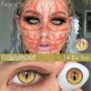 FUNSACHY 1 Pair Colored Contact Lenses for Cosplay Mesh Zombies Cosplay Halloween Party Makeup Softlens Anime Coser Accessories