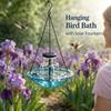 Solar-Kaskaden-Hänge-Vogelbad-Brunnen, Outdoor-Hänge-Vogelbad mit Solarbrunnen, Große Kolibri-Bäder Sind Geeignet