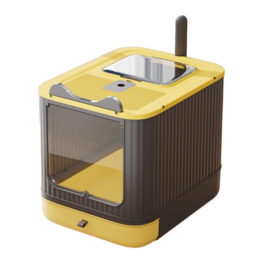 Anti Splash Enclosed Cat Litter Box Fully Enclosed Drawer Hooded Toilet Odor Sealing Deodorizing Cat Toilet Tray Apartment