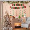 Frohe Weihnachten Banner Indoor Weihnachten Hängbare Türdekoration Frohe Weihnachten Wirbeldekoration Feiertag Geburtstagsdekoration