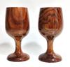 TreegoArt Wooden Wine Drinking Cups Beer Glass Set Wine Glass Tableware Kitchen Tools Bar Accessories Home Decor- 140 ML Each, (Pack Of 2 Pcs)