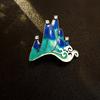 National Style Landscape Painting Retro Brooch Female Niche Unique Design High-End Corsage Exquisite Fashion Pin Clothes Accessories