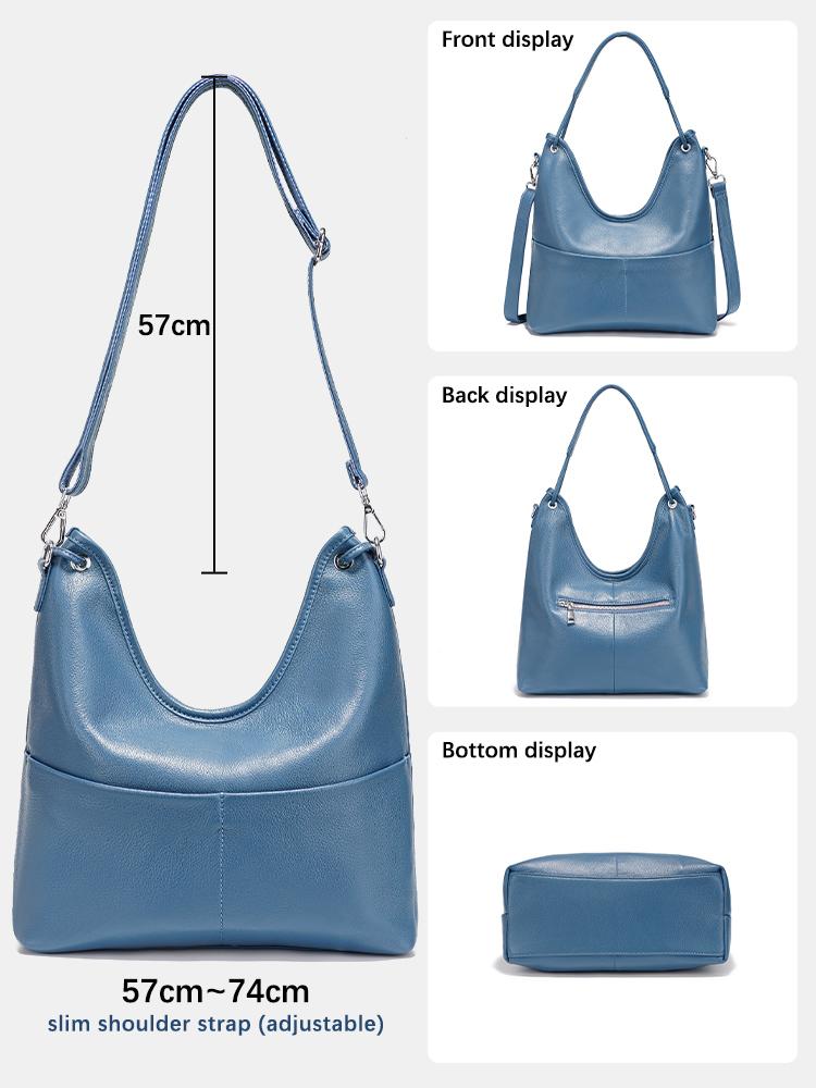 Zency Genuine Leather Women's Hobo Bag