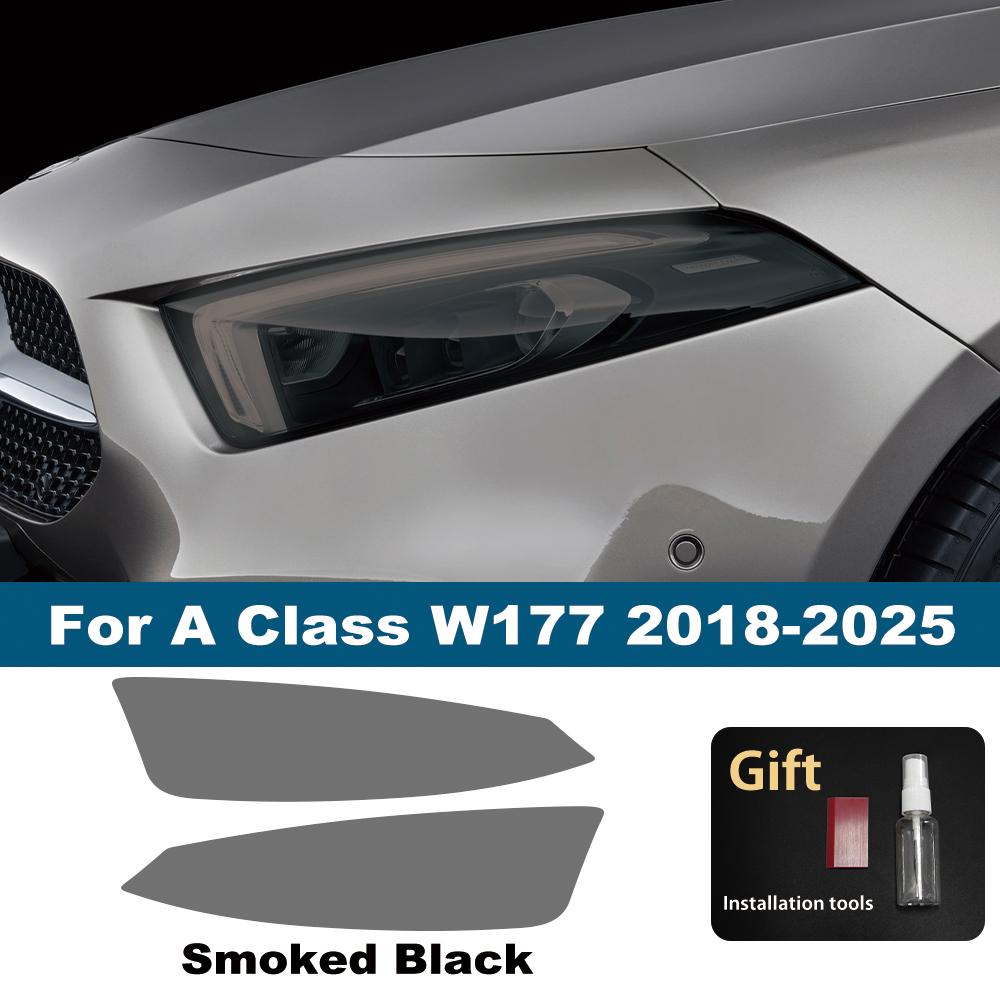 

For Mercedes Benz A Class B Class W177 W247 Car Headlight TPU PPF Protective Film Smoke Black Pre Cut Anti-Scratch Vinyl Film For A Class W177 SMK