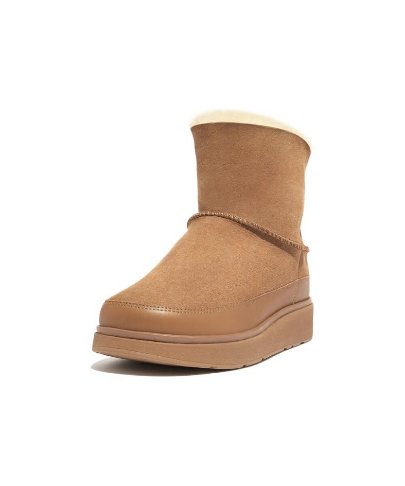 Fitflop [Gen-Ff] Women'S Mini Double-Faced Shearling Boots - Desert Tan (Ft59K2B28B)