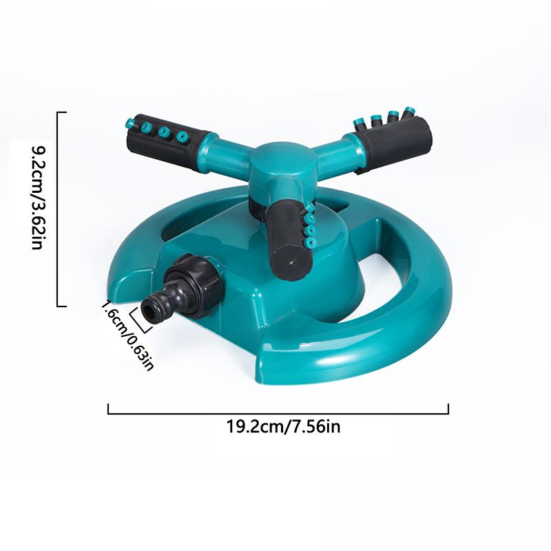 

Трипроменева 360-градусна автоматична обертова насадка-дощувач для поливу газону та саду, іригаційне приладдя