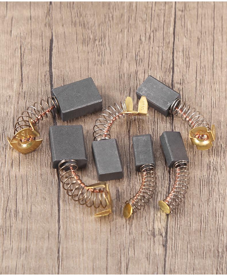 Carbon Brush Set for Angle Grinders, Cutting Machines, Hand Drills, Polishers, Sanders, Impact Drills, and Motors