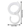1pcs Windproof S Shaped Hooks Multi-purpose Wardrobe Closet Hook Household Card Position S-hook Ring Buckle With Safety Buckle