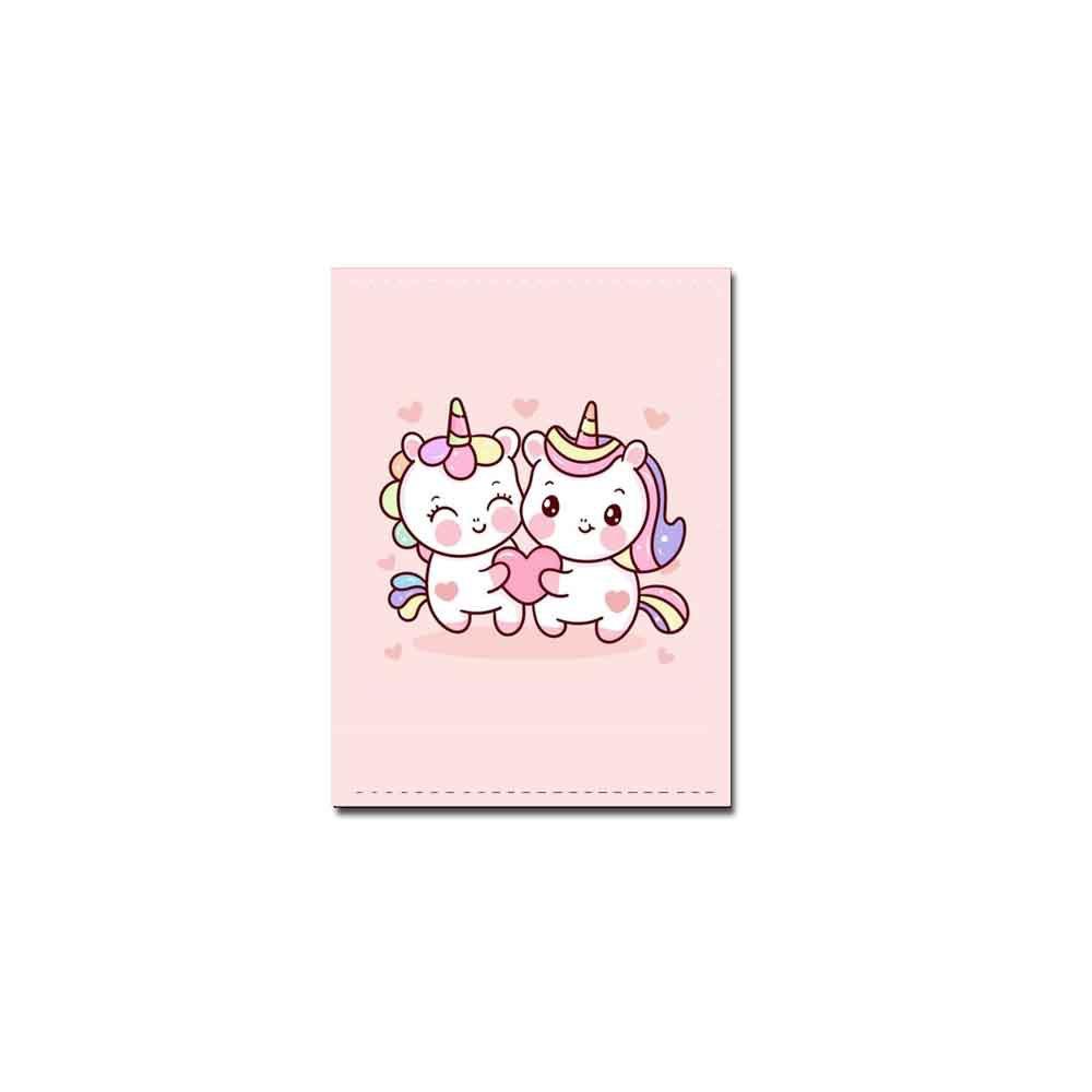 

Animation peripheral cartoon unicorn passport bag, student ID passport holder