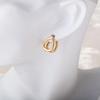 Metalllic Water Drop Double-Sided Ear Cuff Earrings - Light Luxury, High-End Feel, European American Style.