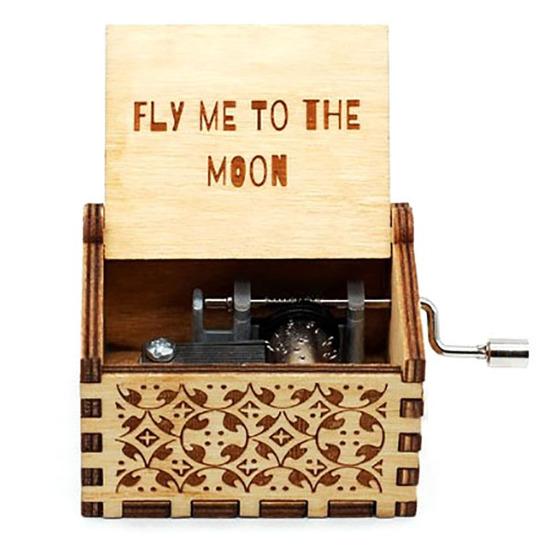 Vintage Birkensperrholz Crisp Spieluhr Kinder Musiksammlung Geburtstagsgeschenk