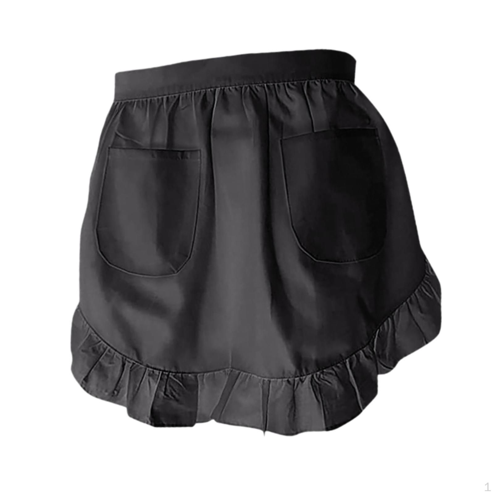 

Фартук до середины талии с карманами для кухни и кофе black