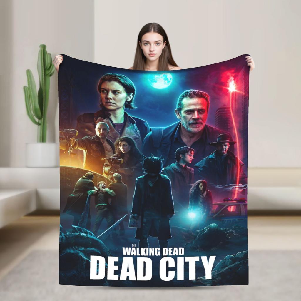 The Walking Dead Blankets Coral Fleece Plush Movie Daryl Dixon Rick Grimes Ultra-Soft Throw Blanket for Home Couch Bed Rug