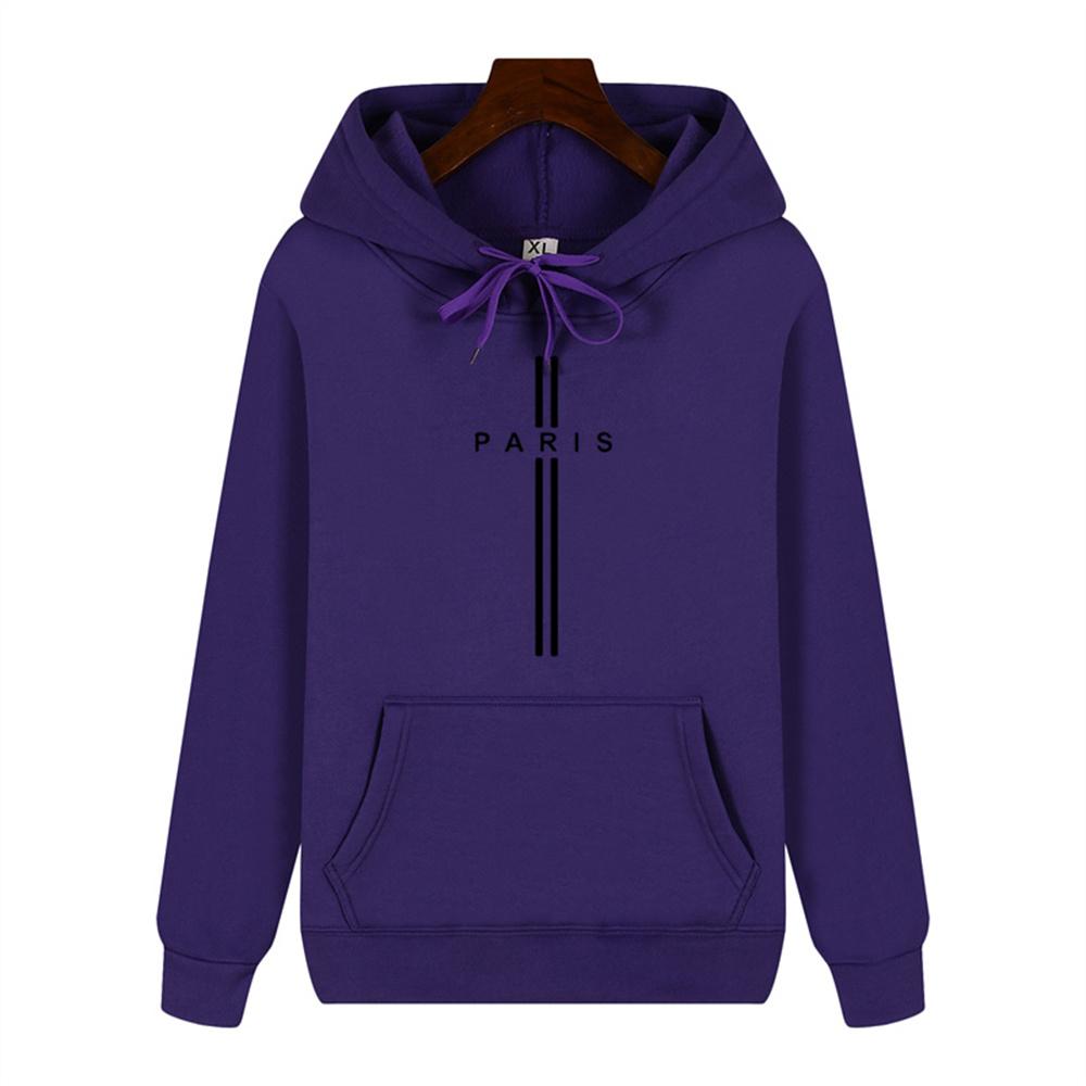 Simple Personality Printed Autumn and Winter Comfort Plus Cashmere Men's High Quality Casual Fashion Warm Street Hoodie