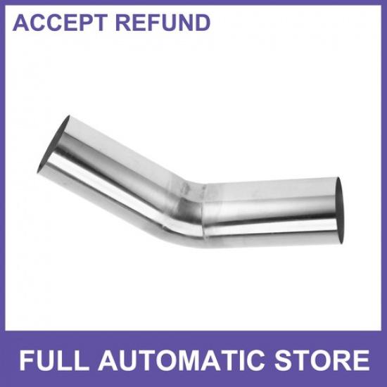 45 Degree Mandrel Exhaust Pipe DIY  25  OD 591  Leg  Stainless Steel
