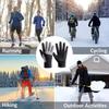 Ski Riding Gloves Men Winter Warm and Windproof Touch Screen Gloves Motorcycle Riding Outdoor Sports Running Full Finger Gloves