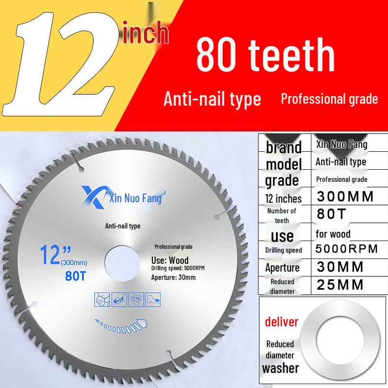 High-Speed Steel & Tungsten Circular Saw Blade for Wood & Aluminum, 4-10 Inch, Fits Hand Angle Grinders