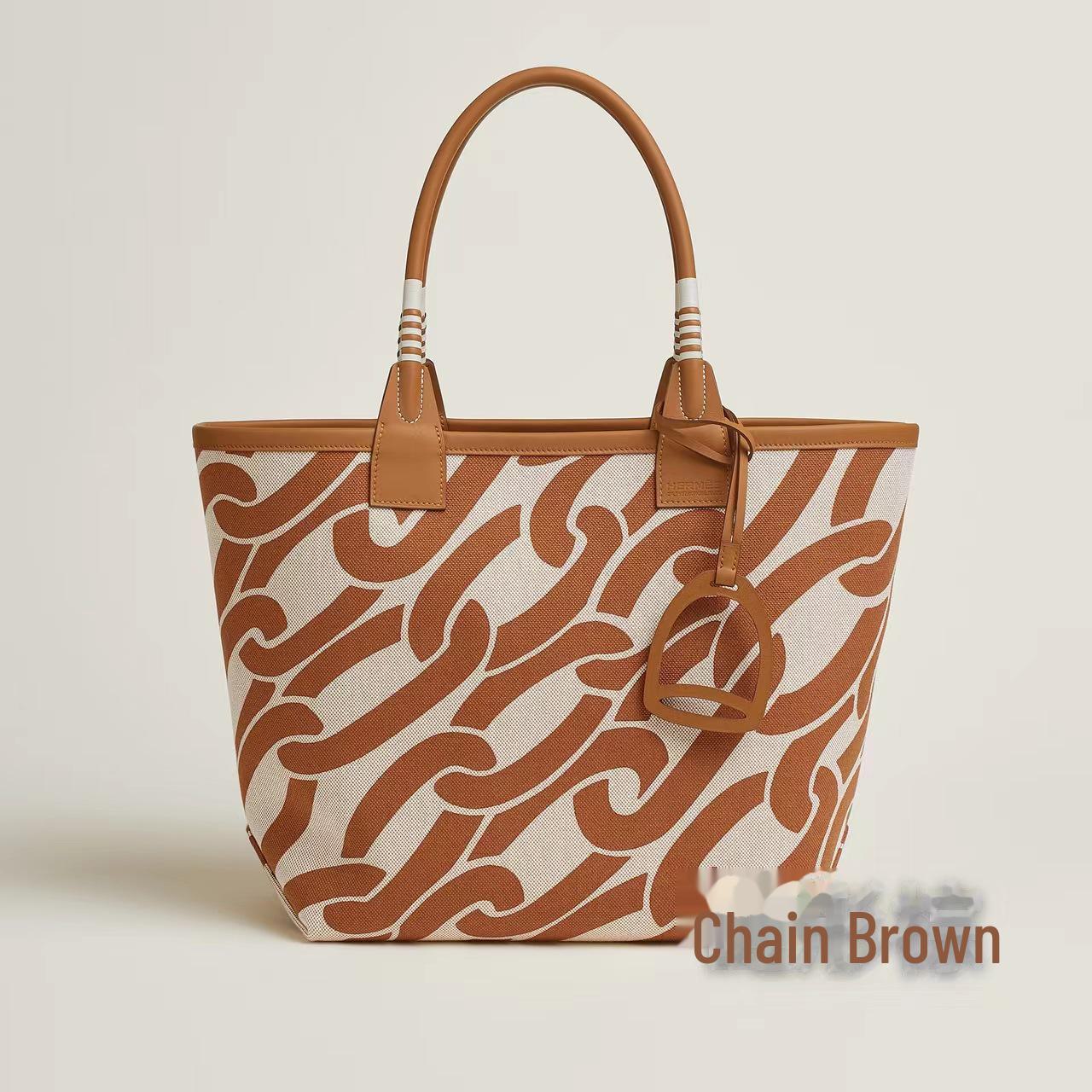 

Сумка-тоут зі справжньої шкіри та полотна - барвиста жіноча сумка для саду та покупок