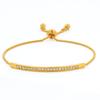 Xiyin, hot-selling creative and exquisite full diamond pull bracelet, micro-inlaid zircon single-row curved bracelet adjustable