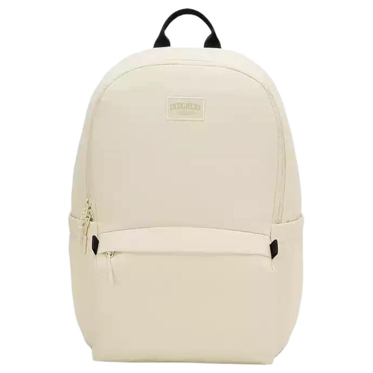 Skechers 19.6L Water-Resistant Large Capacity Fabric Backpack Unisex Backpack Lotus-White L226U075-02SB Lotus White