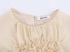 Spring 2025 Women's 3D Floral Embroidery Top - European & American Style Fashion