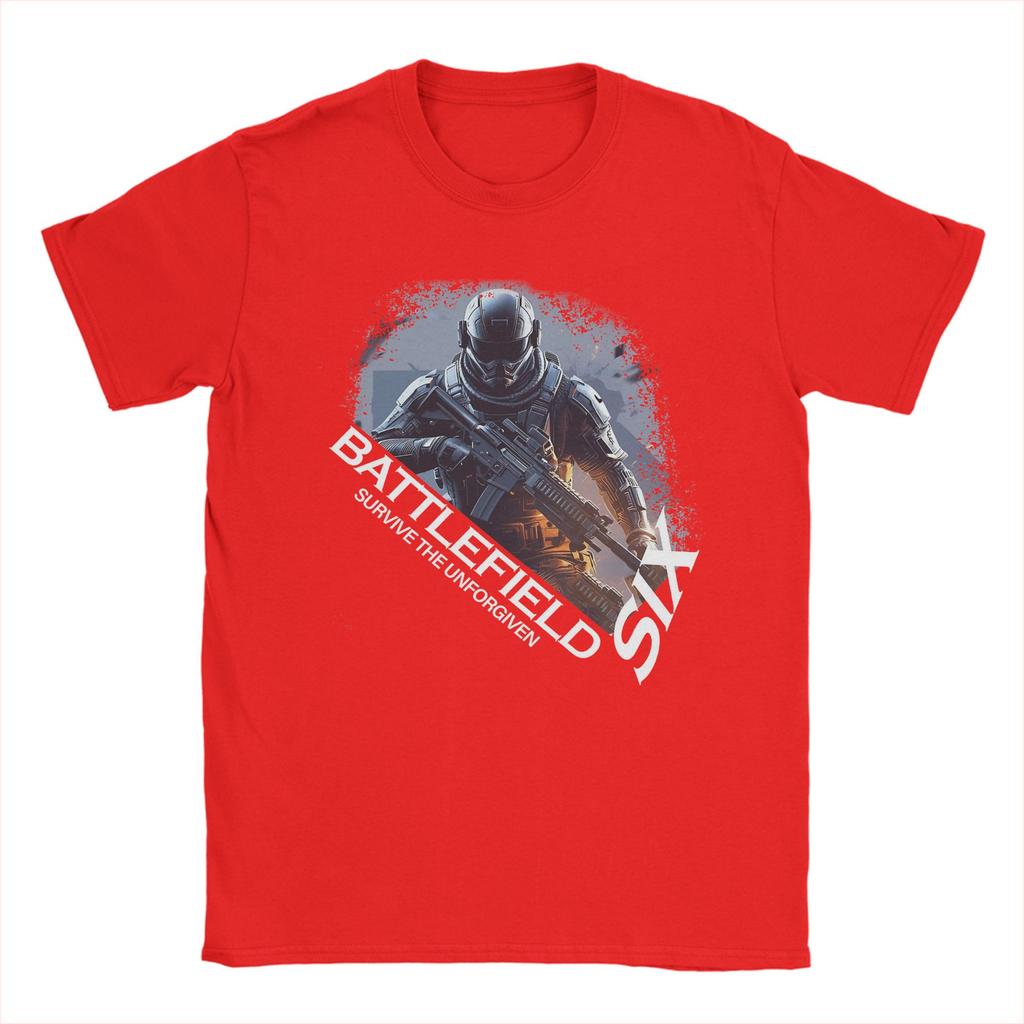 Herren Damen Schlachtfeld 6 Lustige Spiele BF6 T-Shirt Baumwolle Grafikdruck T-Shirts Oberbekleidung