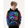 Kids Clothes Boys Hoodies Long Sleeve 3D Gamepad Print Children Spring Fall Clothes Casual Outdoor Stylish Boy Girl Clothes Tops